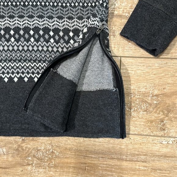 Talbots Gray Cowl Neck Pullover with side zipper Size S - Picture 7 of 9